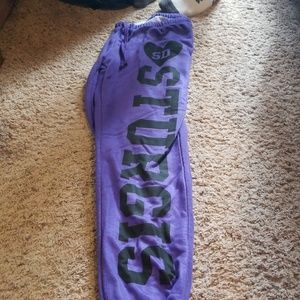 Purple sturgis capri sweatpants